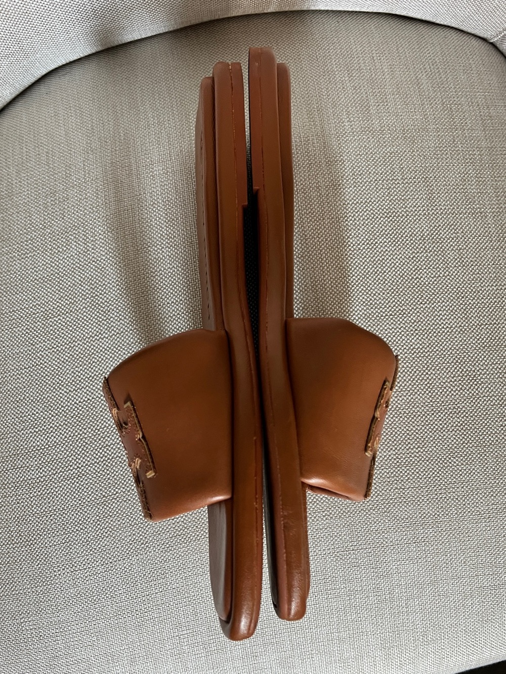 Tory Burch Nappa Leather Double T Sport Slide — Size 8 - Picture 10 of 12
